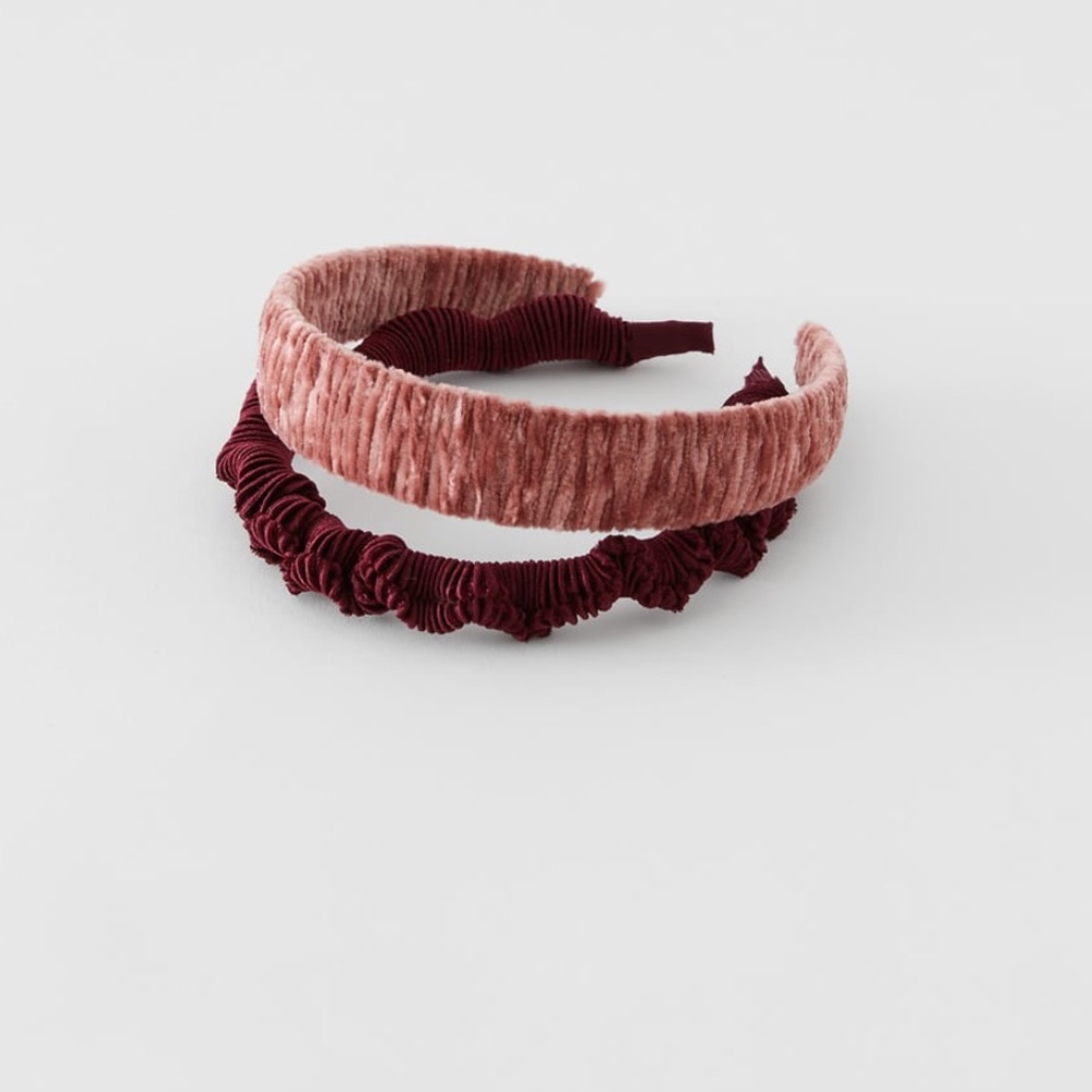 Zara pack of chenille headbands